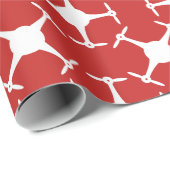 無人機パターン背景色 ラッピングペーパー (ロールコーナー)