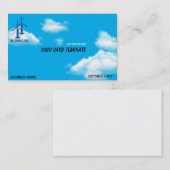 無人機航空図パイロット雲 名刺 (正面/裏面)