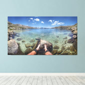 無人湖 – シエラ キャンバスプリント (インサイチュ (ウッドフロア))