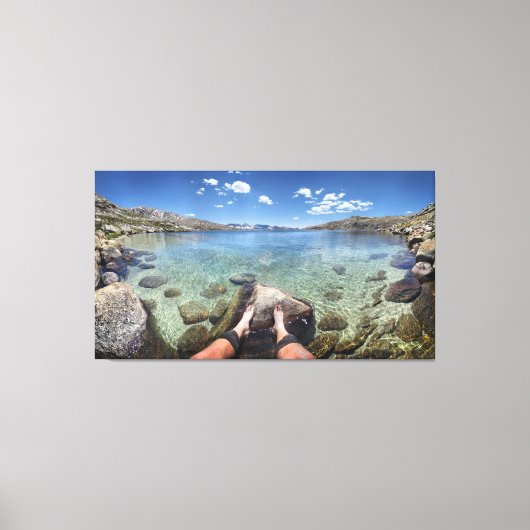 無人湖 – シエラ キャンバスプリント (正面)