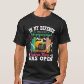 無人監視の生地店はオープン 縫製  Tシャツ (正面)