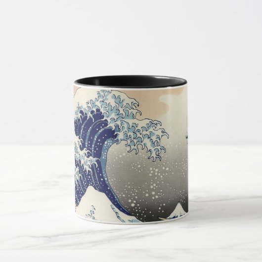 無人素晴らし機が神奈川を離れる マグカップ (中央)