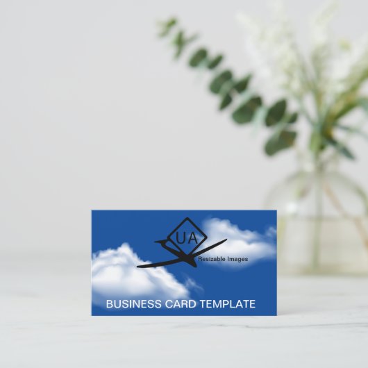 無人航空機ドローン 名刺 (スタンド正面)