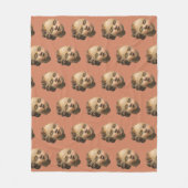 無体のチェルブ頭 フリースブランケット (正面)