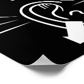 無作法な聴覚障害者 ポスター (角)