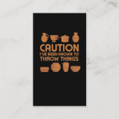 無作法な陶芸芸のユーモア彫刻の趣味 名刺 (正面)