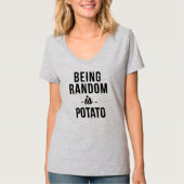 無作為とはポテトTシャツ Tシャツ (正面)