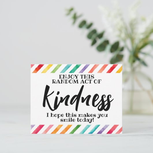 無作為な親切な行やる気を起こさせる為» ポストカード (スタンド正面)