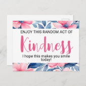 無作為な親切な行為» やる気を起こさせるフローラ ポストカード (正面/裏面)