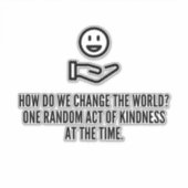 無作為な親切な行為 シール (正面)