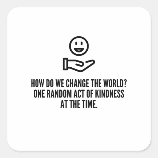 無作為な親切な行為 スクエアシール (正面)