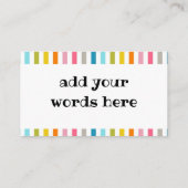 無作為な親切な行為 名刺 (裏面)