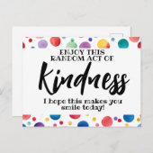 無作為な親切は愛を広め憎まない ポストカード (正面/裏面)