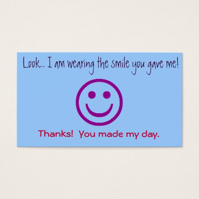 無作為な親切カードの行為 (正面)