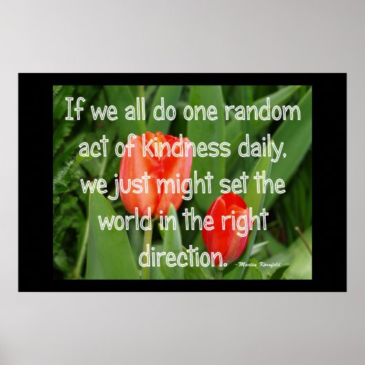 無作為な親切 ポスター (正面)