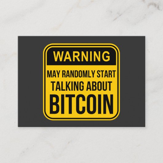無作為にビットコインの話を始めるかも 名刺 (正面)