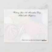 無作為の親切はがき – Audrey ポストカード (裏面)