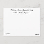 無作為の親切葉書（愛らしいヤギ） ポストカード (裏面)