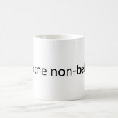 無信仰者を避けて下さい コーヒーマグカップ (中央)