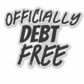 無債務債務 シール (正面)