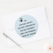 無傷の病院気にのシール ラウンドシール (封筒)