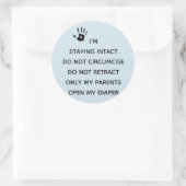 無傷の病院気にのシール ラウンドシール (バッグ)