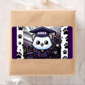 無償エレガント子猫パープルガウン ラベル (インサイチュ)