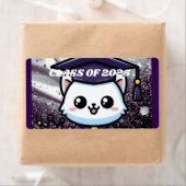 無償エレガント子猫パープルガウン ラベル (インサイチュ)