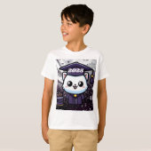 無償エレガント子猫パープルガウン Tシャツ (正面フル)