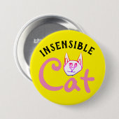 無分別な猫 缶バッジ (正面&裏面)