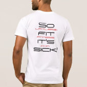 無制限のフィットネス Tシャツ (裏面)