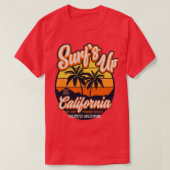 無制限の冒険カリフォルニアをサーフィン Tシャツ (デザイン正面)