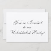 無制限パーティー! 招待状 (正面)