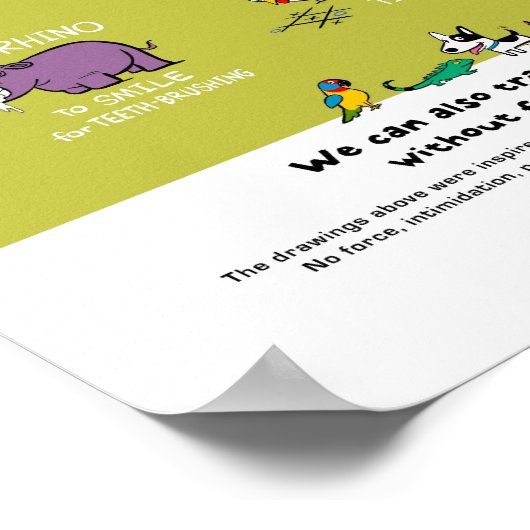 無力動物訓練ポスター(18"x24") ポスター (角)