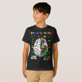 無力天才自閉症脳パズル認識度Des Tシャツ (正面フル)