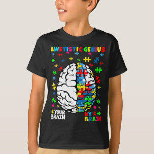 無力天才自閉症脳パズル認識度Des Tシャツ