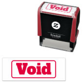 無効なビジネス請求書簿記スタンプ赤 セルフインキングスタンプ (インサイチュ)