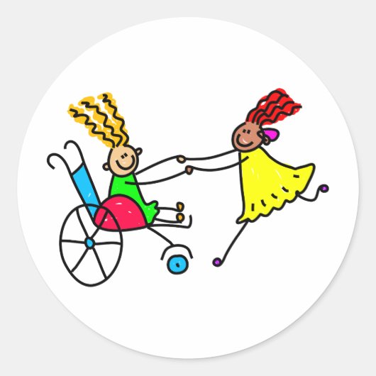 無効な友だち ラウンドシール (正面)