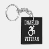 無効な退役軍人 キーホルダー (正面左)