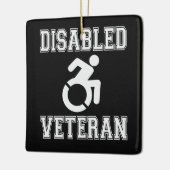 無効な退役軍人 セラミックオーナメント (左)