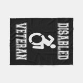 無効な退役軍人 フリースブランケット (正面(横))