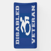 無効な退役軍人 横断幕 (縦)