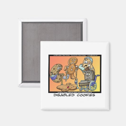 無効なCookieおもしろいインターネットギフトTeeマグカップ マグネット (正面/裏面)