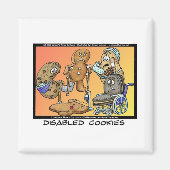 無効なCookieおもしろいインターネットギフトTeeマグカップ マグネット (正面)