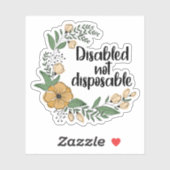 無効の使い捨てでないステッカー シール (シート)