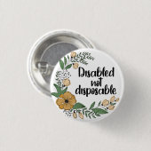 無効（使い捨てなし） 缶バッジ (正面&裏面)