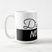 無効。怠惰ではない。コーヒーマグ。 コーヒーマグカップ (左)