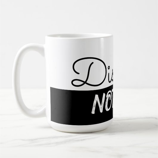 無効。怠惰ではない。コーヒーマグ。 コーヒーマグカップ (左)