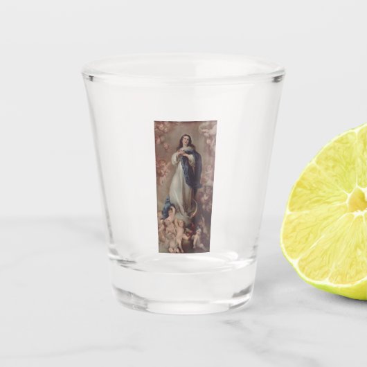無原罪の御宿りアート ショットグラス (正面)