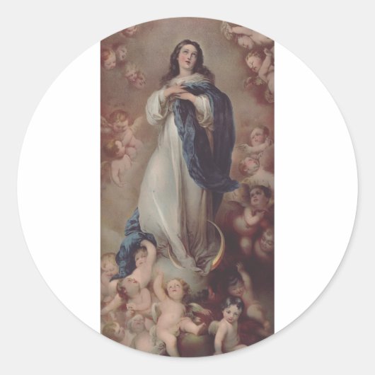 無原罪の御宿り女 ラウンドシール (正面)